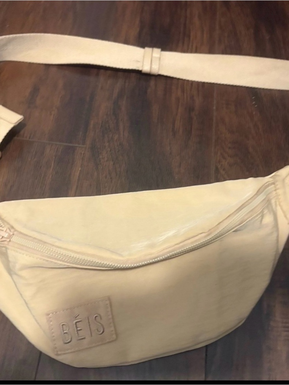 BEIS Cream Crossbody Belt Bag
